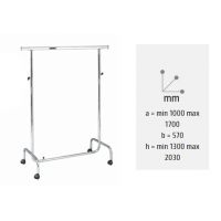 STAND ΡΟΥΧΩΝ 100CM ΜΕ ΠΡΟΕΚΤΑΣΕΙΣ